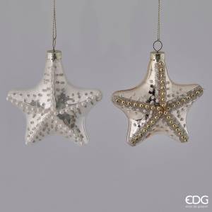 Starfish Christmas tree glass toy in rhinestone... - flowers delivery Dubai