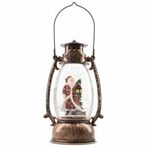 Lantern Santa Claus, waterspinning, LED-Bronze - flowers delivery Dubai