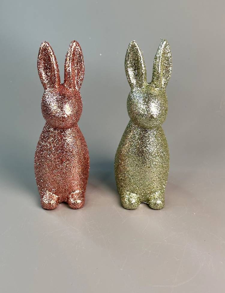 Shiny plastic bunny 5*15*6 cm