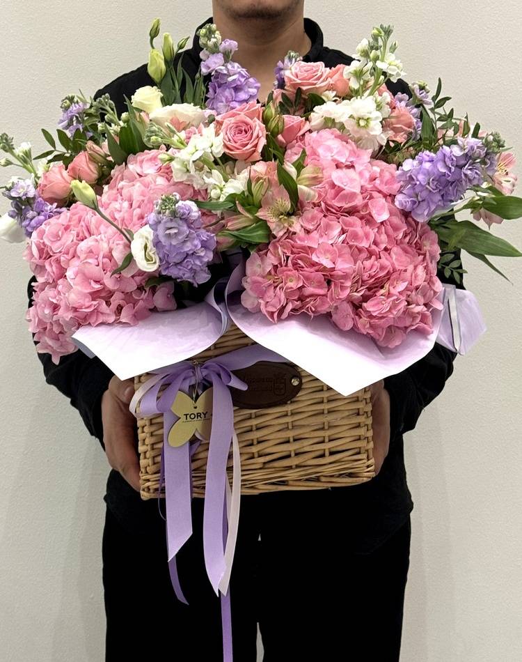 Flowers in a basket 