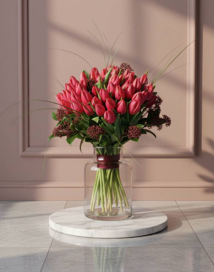 Bouquet "Crimson Dawn"