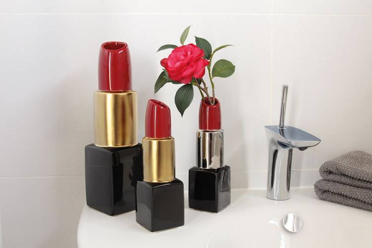 Vase "Lipstick" ceramic