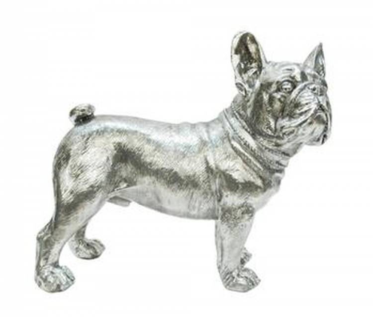 Statuette "French Bulldog standing" silver 24*11*21