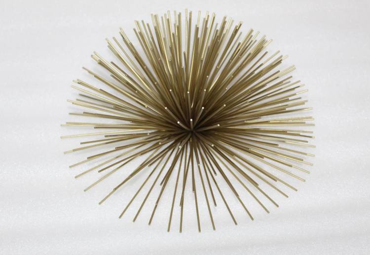 Wall decor "Sea Urchin" gold, 25 cm