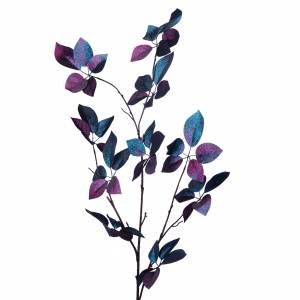 FABR.METALL.GRAD.LEAF STEM BLU/PRPL 127CM - flowers delivery Dubai