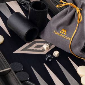 Handmade backgammon from pearl gray wood Wawona, S - flowers delivery Dubai