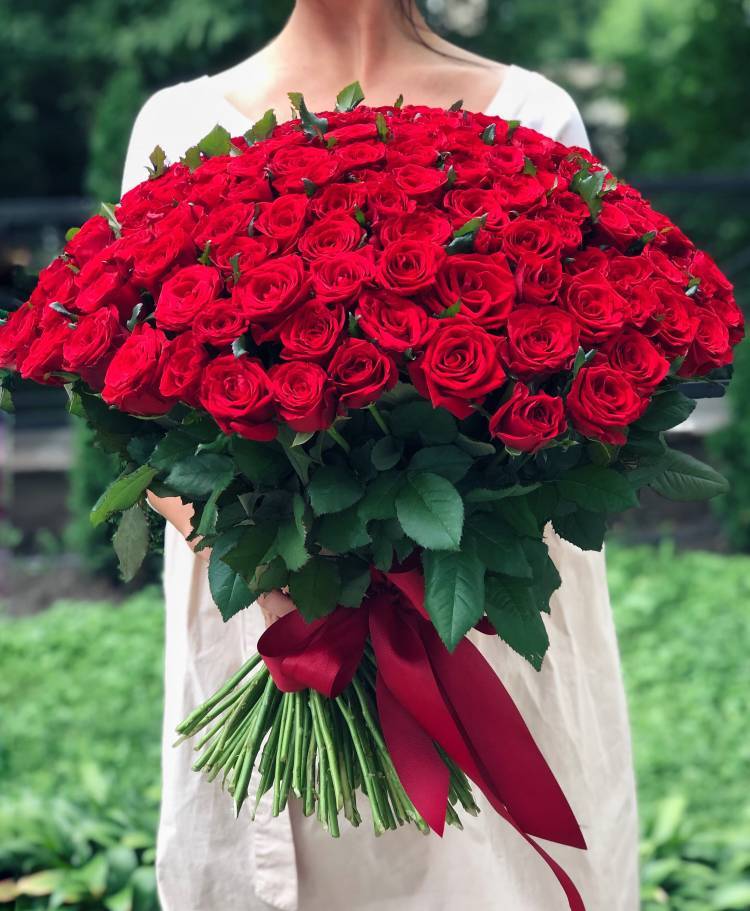 Bouquet of 201 red roses