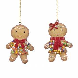 New Year's pendant Gingerbread 2D boy/girl asso... - flowers delivery Dubai