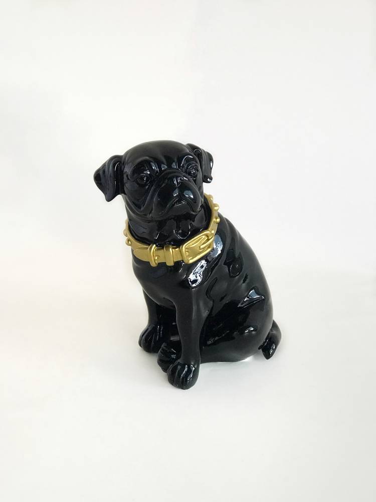 Statuette Dog black, 16 cm