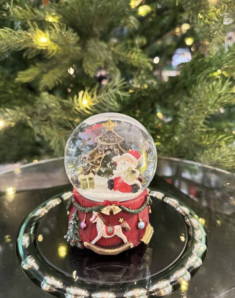 Snow globe Santa Claus assorted 6x9x6cm