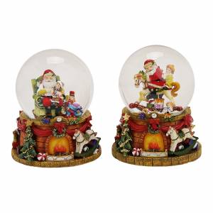 Musical-box/waterball santa/ snowman poly assor... - flowers delivery Dubai