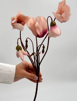 Artificial Cyclamen pink, 41 cm - flowers delivery Dubai