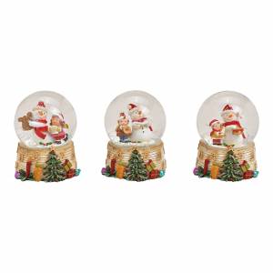 Water globe, snowman, with music instruments as... - flowers delivery Dubai