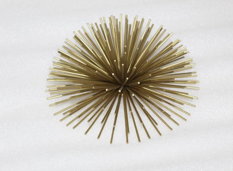 Wall decor "Sea Urchin" black/gold, 30 cm