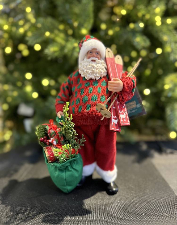 Santa standing 28cm assorted