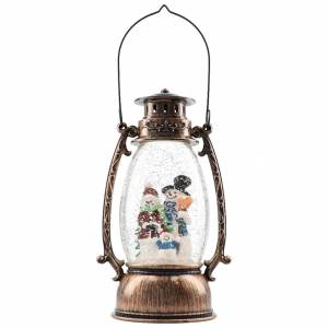 Lantern-snowman family with baby,waterspinning,... - flowers delivery Dubai