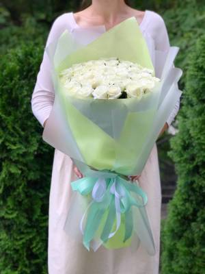 Bouquet of 51 White Roses 