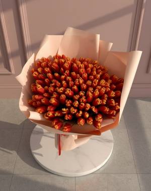 Bouquet of 201 tulips 
