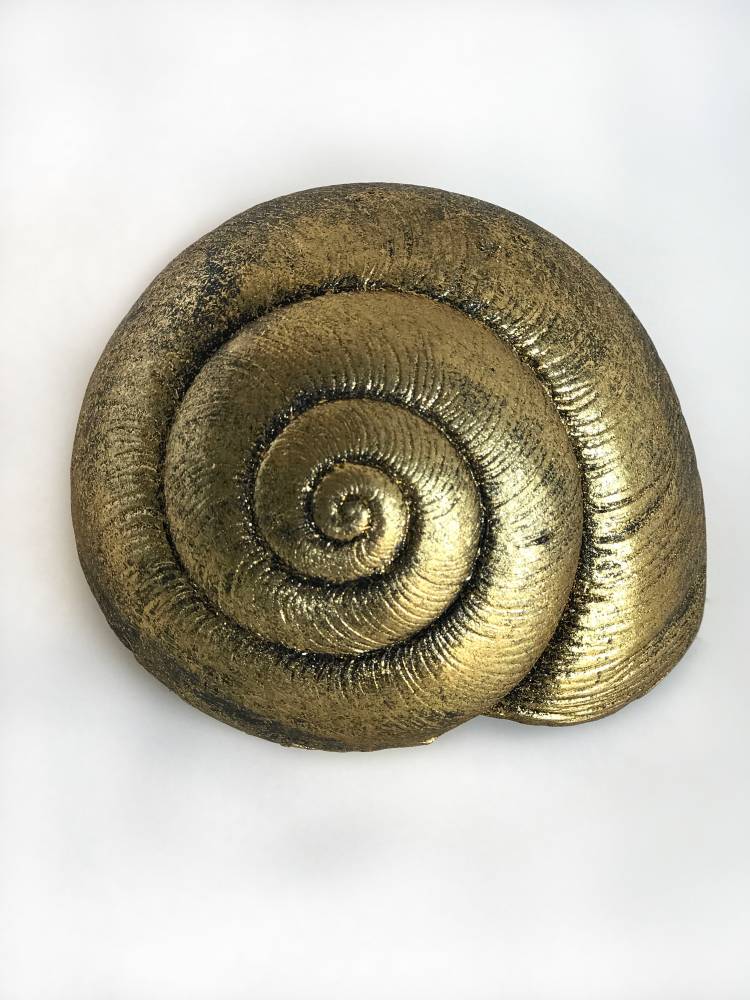 Decor "Snail shell" gold, 4.5 cm