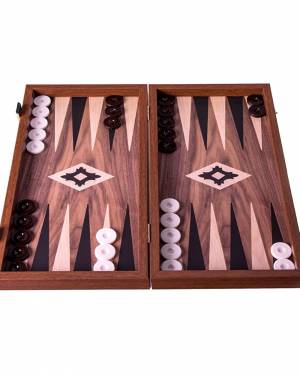 Backgammon handcrafted walnut wood replica with... - flowers delivery Dubai