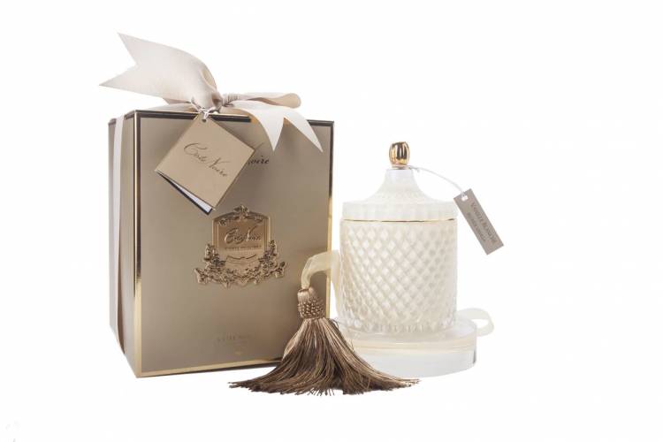 Scented candle Grand Cream & Gold Art Deco Candle - Blonde Vanilla 450g