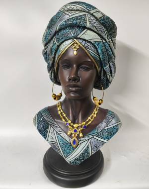 African Lady 41cm turquois - flowers delivery Dubai