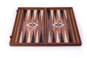 Handmade wooden backgammon from Wenge - flowers delivery Dubai