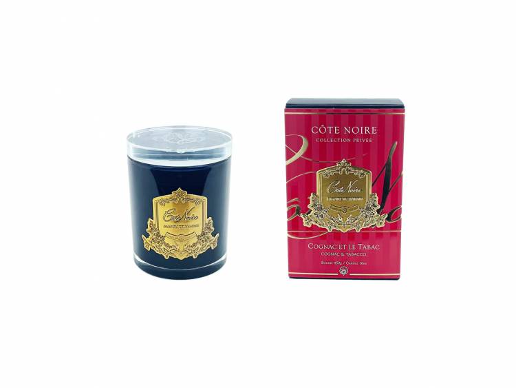 Scented candle Cognac and Tobacco GOLD, 450 g