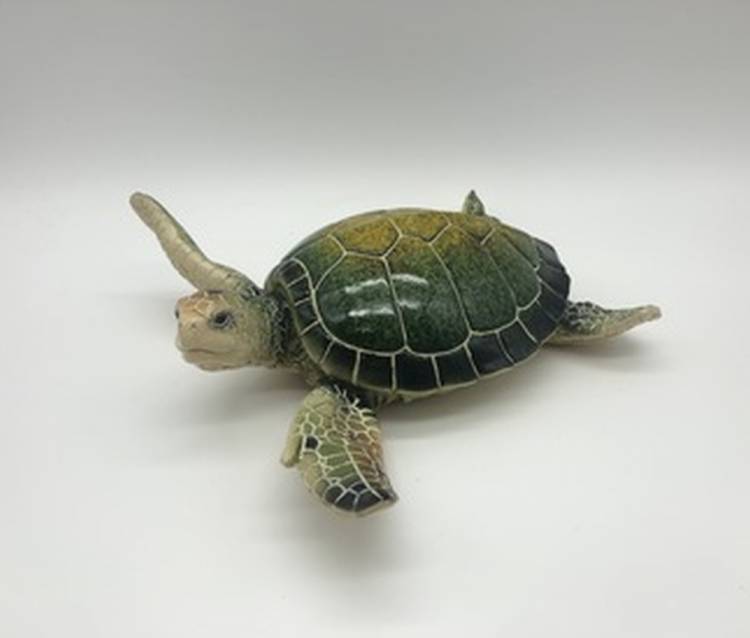 Turtle 20 cm green