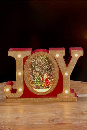 Joy santa water spinning, LED-Multicolor - flowers delivery Dubai