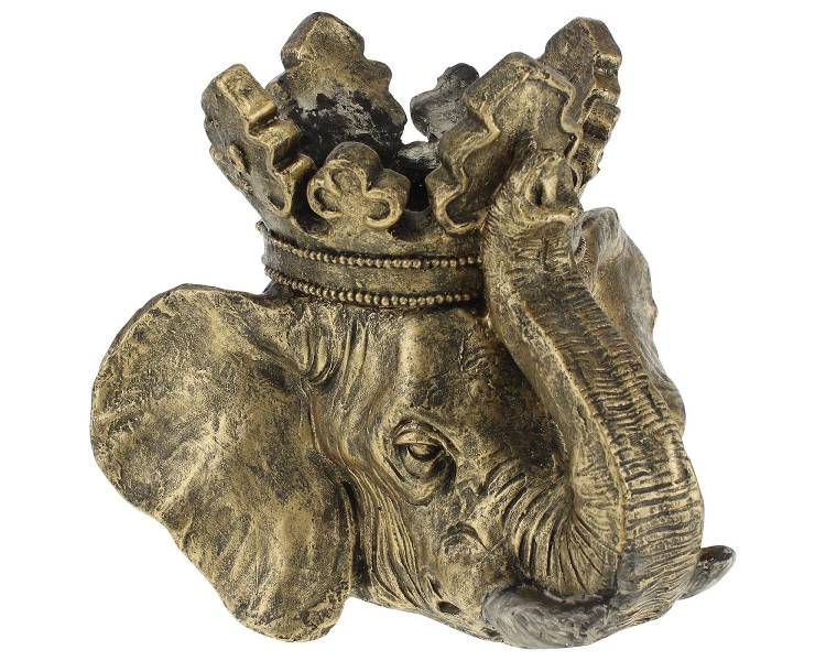 Elephant planter head Jumbo, gold