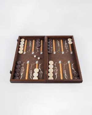Backgammon handcrafted wooden Robusto 48 x 26cm - flowers delivery Dubai
