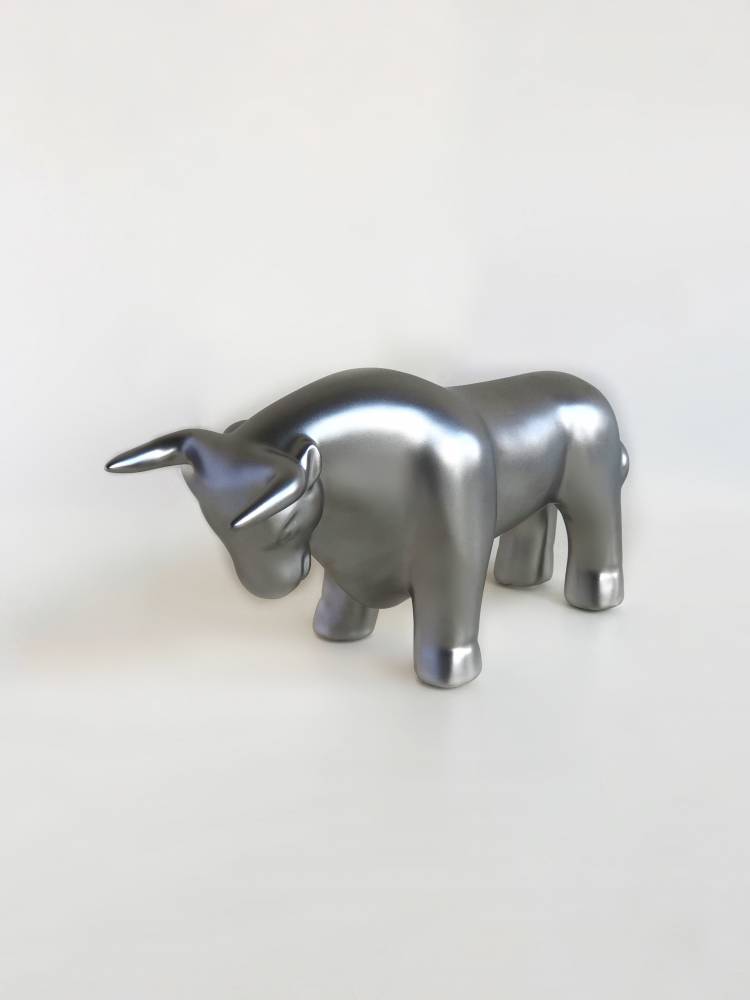 Statuette "Bull/Bear" silver