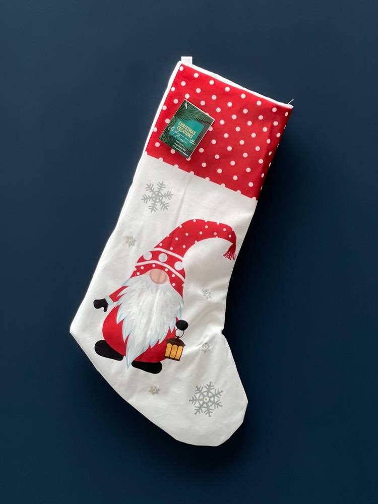 Christmas sock led, LED-red/white