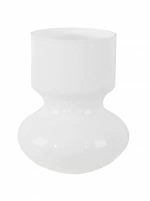 White cylinder vase, 23 cm - flowers delivery Dubai