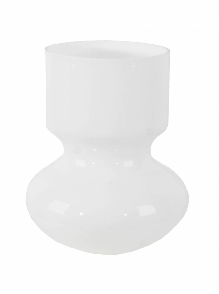 White cylinder vase, 23 cm
