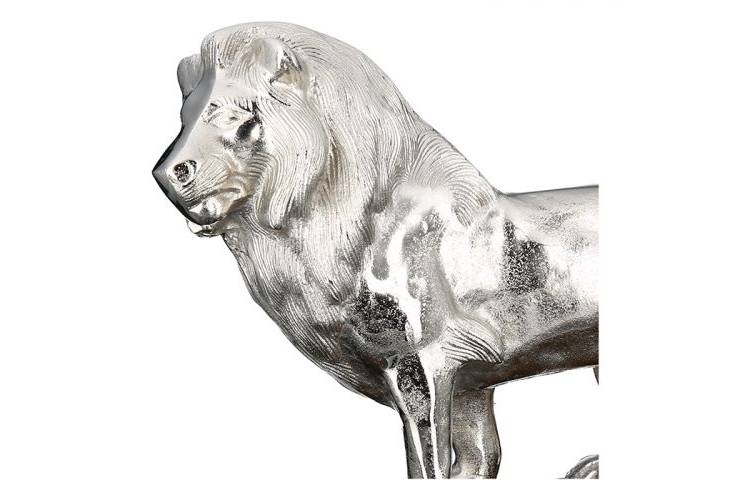 Statuette Lion aluminum