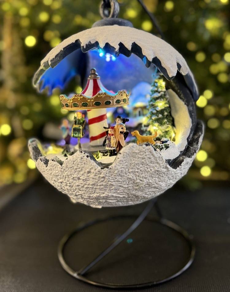 Christmas ball animated assorted Led 20,5x20,5x22