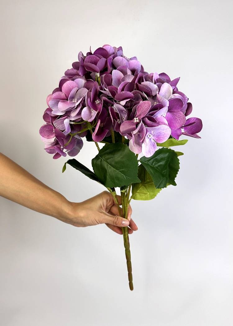 Hydrangea Purple, artificial