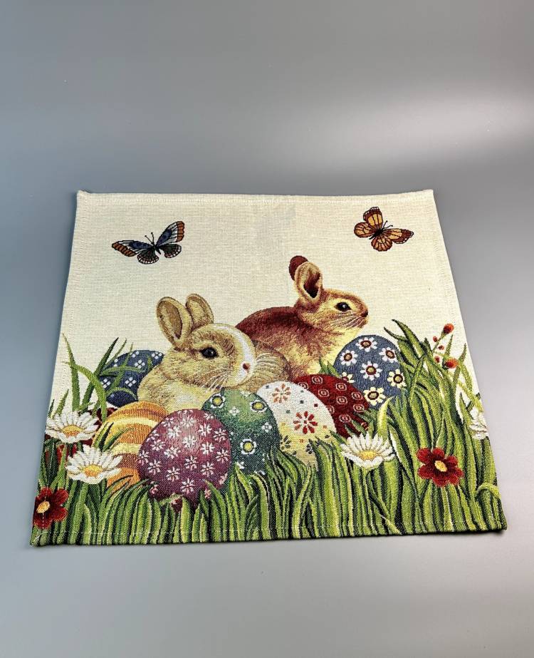 Easter napkin "Hares" 45*45 cm