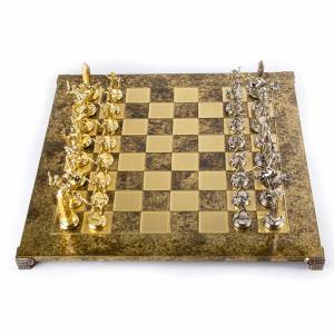 Greek mythology chess set with gold/silver ches... - flowers delivery Dubai