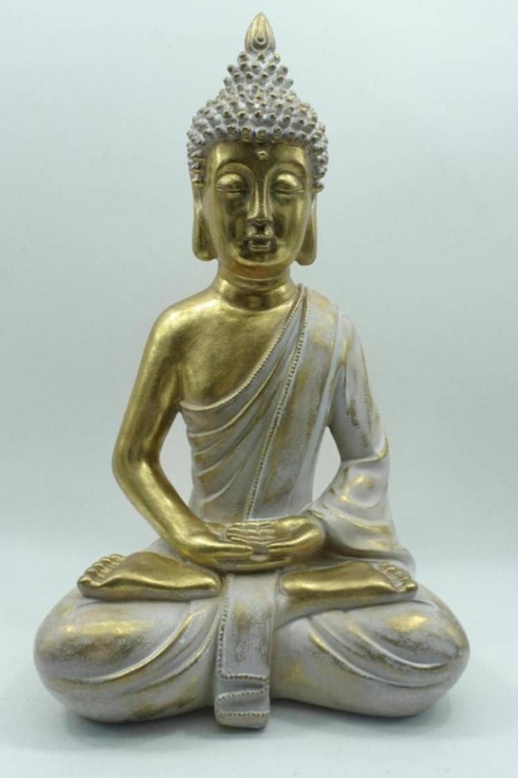 Decor Buddha in the lotus position 39.5 cm gold