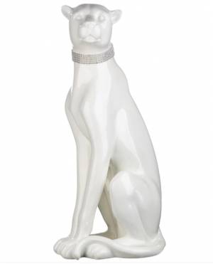 Poly Panther white sitting - flowers delivery Dubai