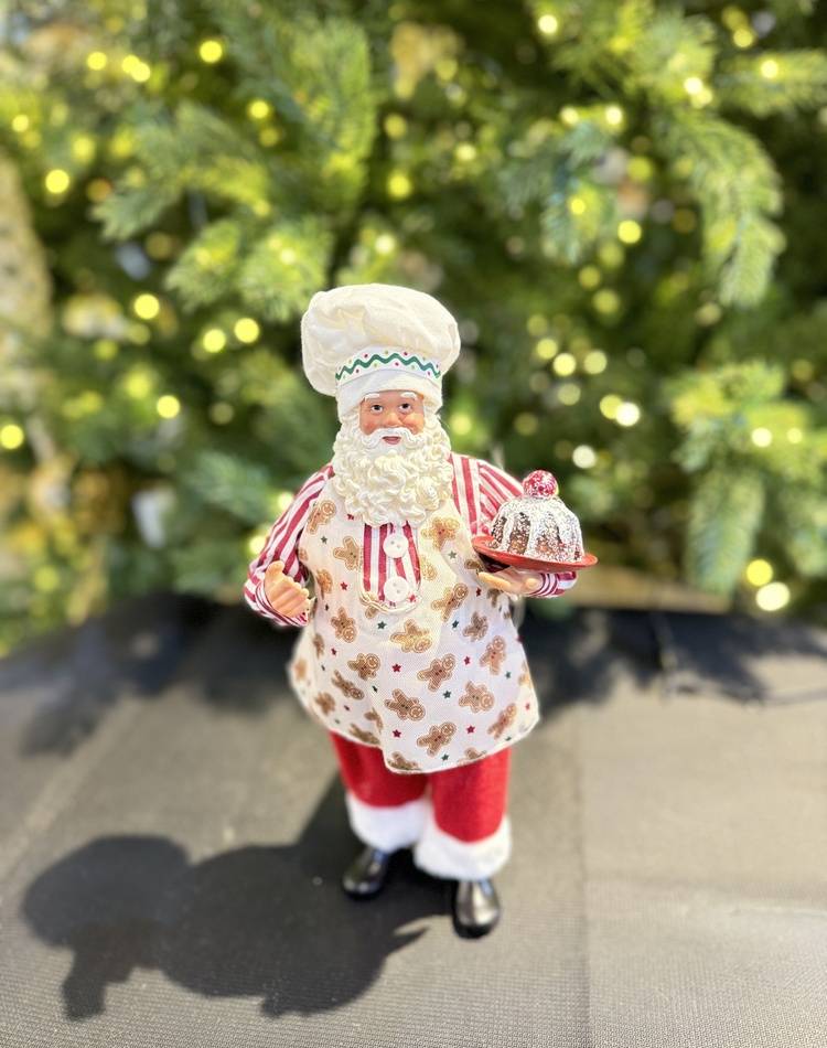 Santa standing 28cm assorted