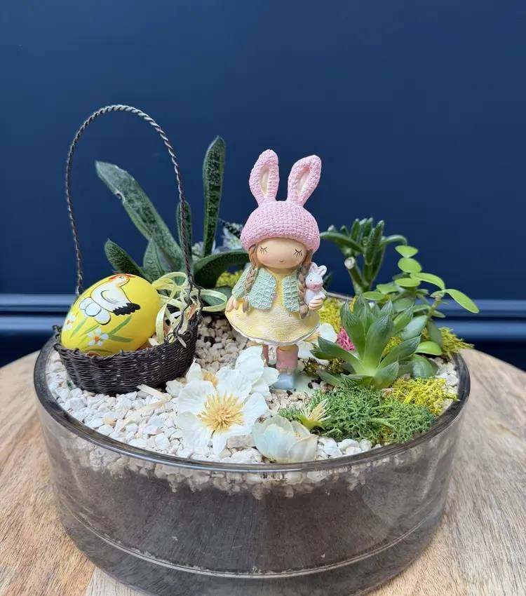 Easter composition succulents " "Life in Color"