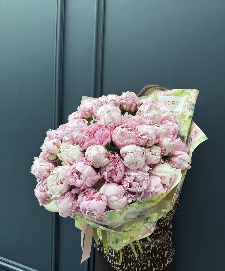 51 pink peonies Sarah Bernhardt