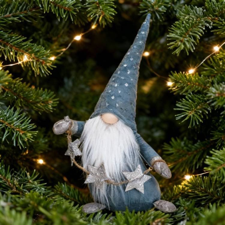 Gnome  star 52cm, LED-blue