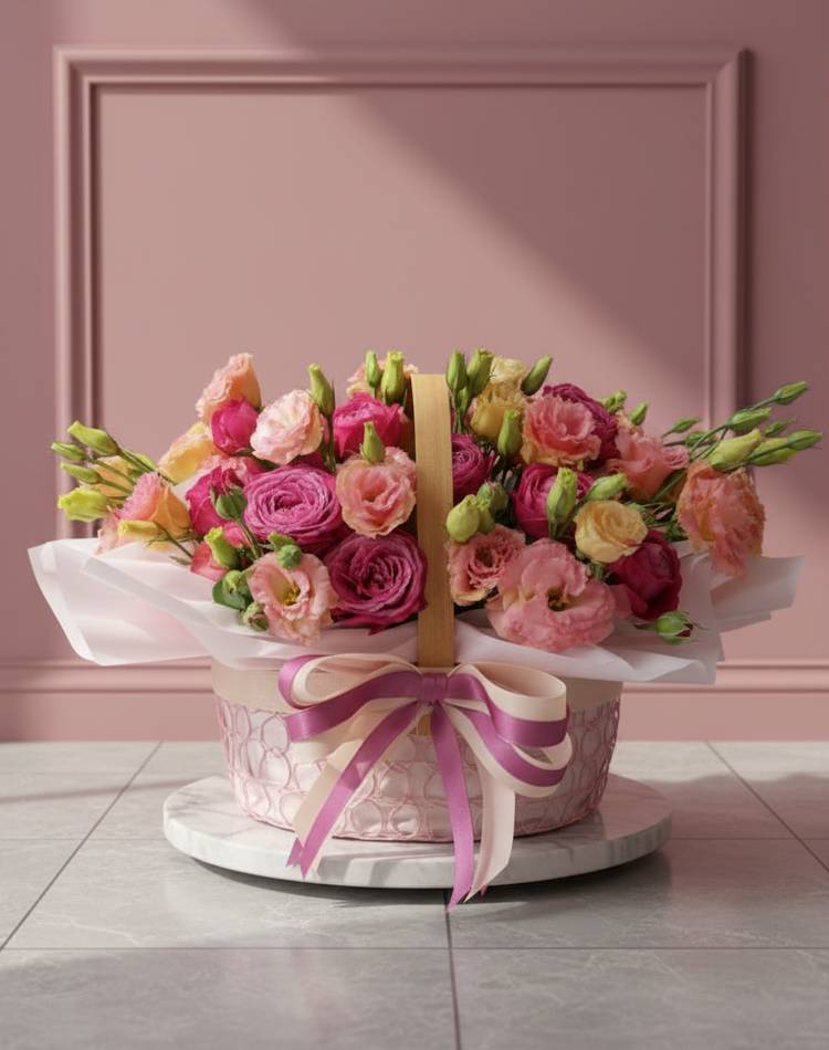 Flowers in the basket "Flower dreams"