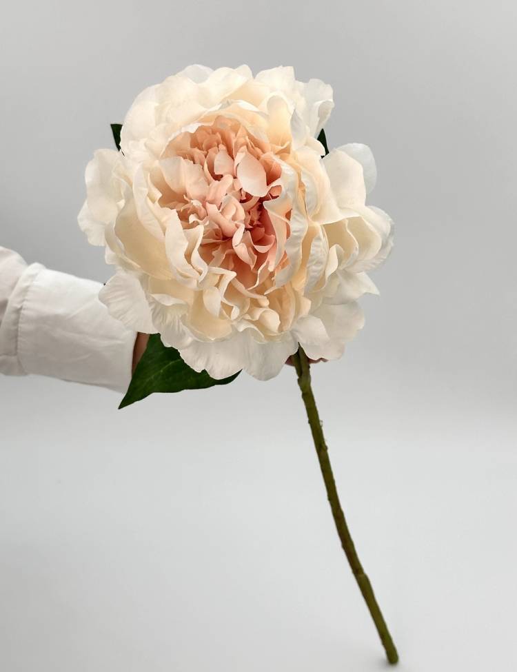 Artificial Peony light pink, 57 cm