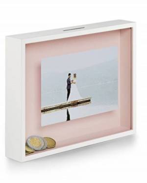 Money box-frame Bank pink - flowers delivery Dubai